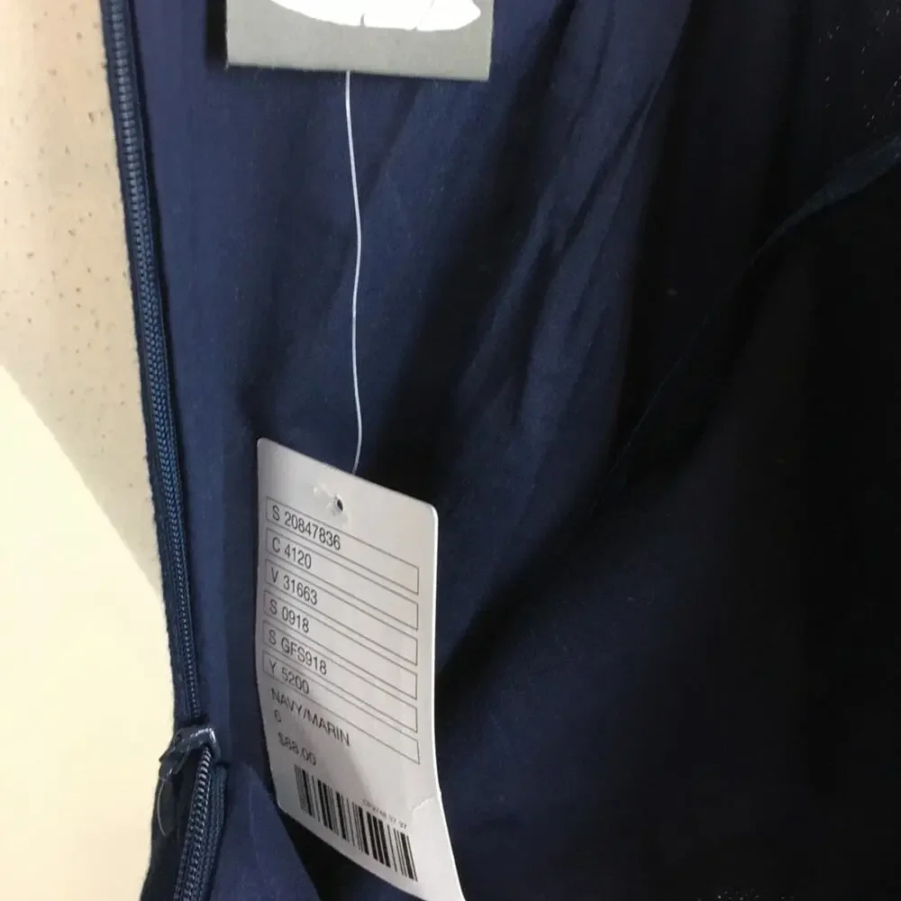 Girls from Savoy NWT Navy Peplum Pencil Skirt 6